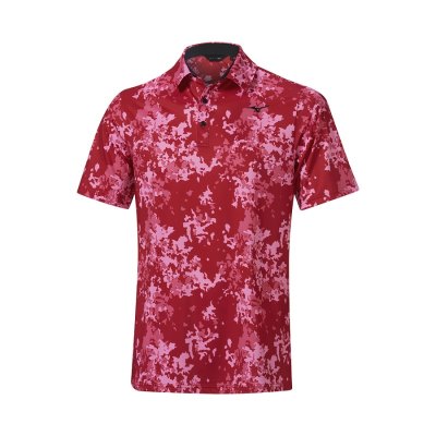 Camisa Polo Mizuno Floral Hombre Rojos - Chile M790XMLHNY